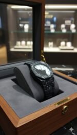 Black Textured Aura Watch