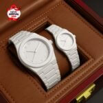 White Couple Arabic Aura Watch